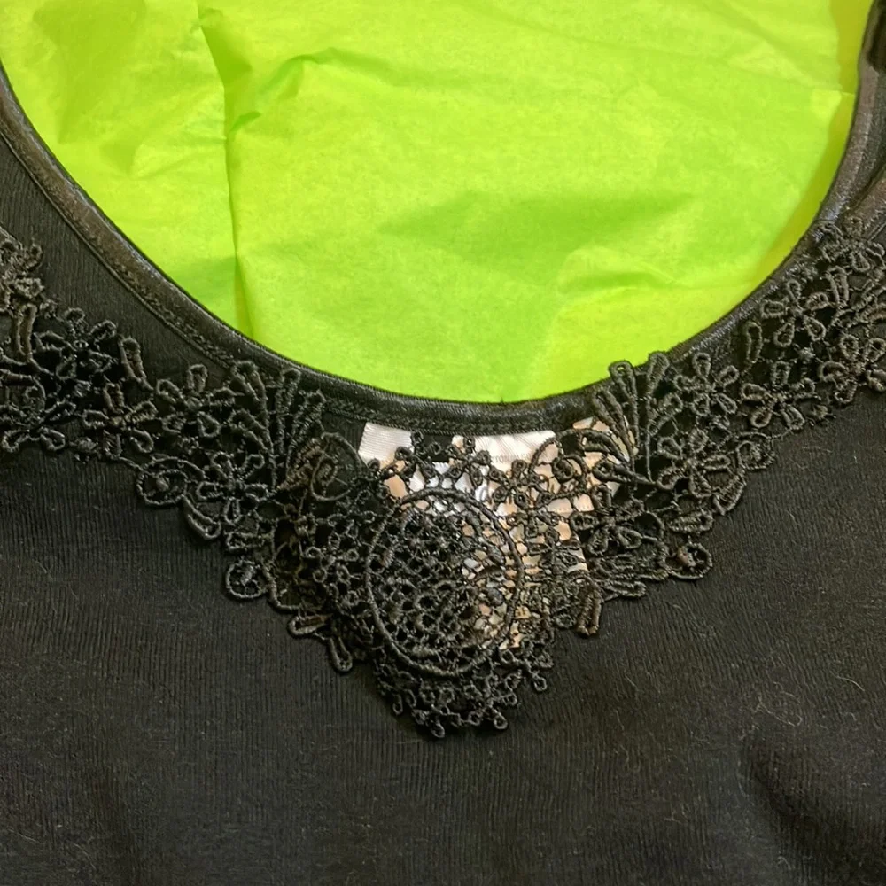 Cuddl Duds Black Sleeveless Shirt - XL - Picture 3 of 4